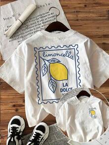2026 Nueva Camiseta de Mujer con Estampado de Limón Italiano para Primavera/Verano, Diseño de Sello Vintage, Blusa Casual de Mujer |   Diseño exquisito |   Suelto y cómodo |   Fácil de combinar | - Blanco - Ver 8