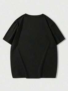 Y2k T-Shirt,Hellstars The Future Is Hellstars Spiked Goggles Y2K T-Shirt Double Sided Printed ( 100% Cotton T-Shirt), Summer Clothes, Men's Tops, Casual And Comfortable, Fashionable Graphic Tee, Unisex Stylesummer And Spring T-Shirt. - màu đen - Xem 3