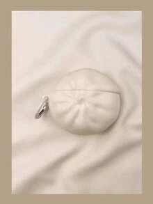 Ốp bảo vệ tai nghe silicon hình bánh mì 3D dễ thương, chống sốc, bảo vệ toàn diện cho AirPod1/2/3/4, AirPodsPro/Pro 2 - trắng - Xem 4