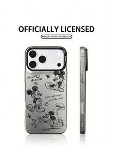 迪士尼米奇手机壳，防摔防滑，送给朋友的礼物，适用于iPhone 17/17Air/17Pro/17ProMax/11/12/13/14/15/16Pro/16ProMax/14Plus/15Plus/16Plus/15Pro/16ProMax/XR - 黑色 - 查看 2