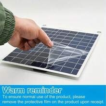 1pc Emergency Solar Panel Charger, Portable Solar Power Bank - Rechargeable For Outdoor Emergency Use - With USB Charging Port - Voltage Stabilized Battery Charger Suitable For Power Banks, Mobile Phones, Outdoor Camping, Home Use - Black - View 11