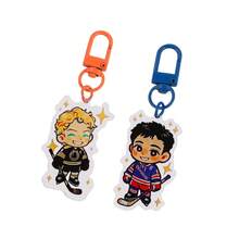2 piezas Conjunto de combinación Llavero de merchandising de Heated Rivalry, regalos de Heated Rivalry para fans de la serie de TV, llaveros acrílicos coleccionables. - Multicolor - Ver 4