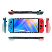 1pc EVA Carrying Case + 1pc TPU Protective Cover For Nintendo Switch OLED And Switch, Anti-Drop, Anti-Scratch, Anti-Slip, Sweat-Proof, With Handle Design For Easy Carrying, Comprehensive Protection For Gaming Device - View 8