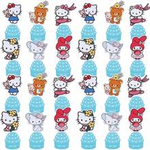 Bộ 25 món trang trí bánh kem chủ đề động vật dễ thương, các loại phụ kiện trang trí bánh cupcake hình nhân vật khác nhau, thích hợp cho trang trí tiệc sinh nhật. - ổ cắm điện hình bánh hoạt hình 2 - Xem 4
