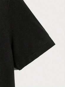 Vintage T-Shirts For Men, Summer Tops - 黑色 - 查看 4