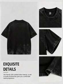 hombres y mujeres100% algodónCamiseta de ujer Estilo Vintage con Estampado Gráfico Allsaint ondon, Ropa Casual para Primavera y Otoño, Regalo Perfecto para Amantes de la oda - Negro - Ver 10