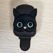 1 Cute 3D Cat Car Sun Visor Clip, Stylish Stylish Magnetic Glasses Strap, Women's Car Accessories, Car Decorations, Safety Magnetic Fixing Device, Stylish Car Glasses Clip - Sun Visor Glasses Clip - View 6