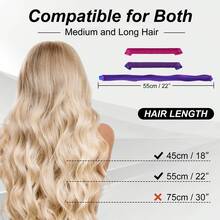 Bộ 10 dụng cụ uốn tóc xoắn ốc không dùng nhiệt, có thể tái sử dụng, không gây hư tổn tóc, quà tặng Ngày của Mẹ, giá đỡ mi giả di động. - Nhiều màu - Xem 4