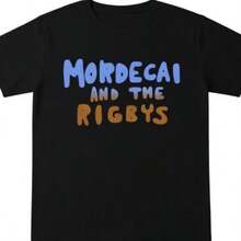 Mordecai And The Rigbys Ringer Tee, Unisex Ringer T-Shirt. - Black - View 1