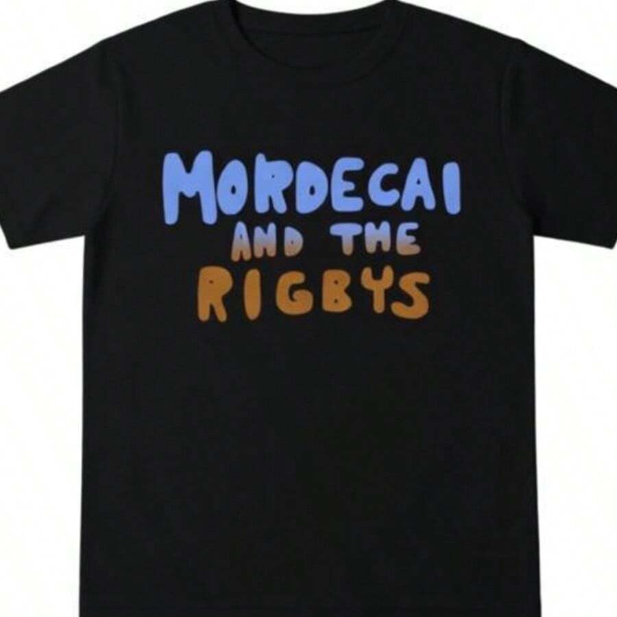 Mordecai And The Rigbys Ringer Tee, Unisex Ringer T-Shirt. - Black - View 1