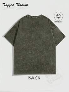 [100% Cotton] Jesus Is King, Believe In God, God Will Bless You, Classic Retro Fashion Jesus Popular Letter Pattern Printing Boutique 230g Washed , Men's Summer High-Quality Printed Retro Fashion Retro Brand Loose, And Comfortable Casual Multi-Color, Suitable For Outdoor Wear In Summer, With A Certain Thickness, Daily Wear And Friend Gifts, Gifts-Uniform Large Size Tops For Men And Women, Cozy Spring & Summer & Fall & Winter Styles Short Sleeve Tops - Unisex Women's & Men's Campus Daily Wear - xanh quân đội - Xem 2