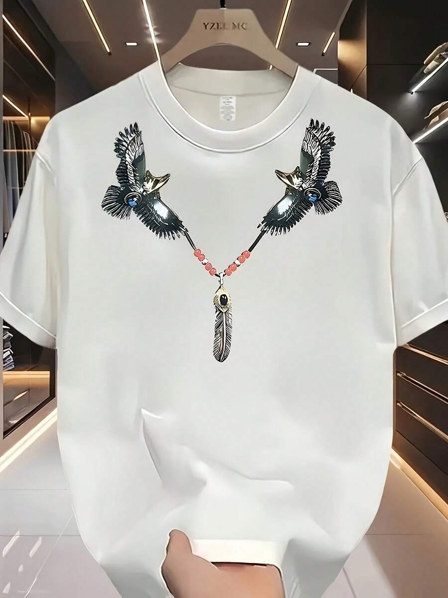 Camiseta de Moda para Hombre - Blanco - Ver 1