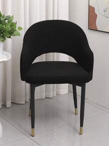 Simple Chair Cover Universal Home Hollowed-Out Chair Cover Set With One-Piece Design - Black - View 4