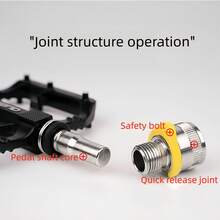 1 bàn đạp xe đạp, bàn đạp tháo lắp nhanh cho xe đạp leo núi/đường trường, bàn đạp chống trượt bền bỉ với ba vòng bi, bàn đạp hợp kim nhôm màu đen mờ, thích hợp cho việc đi lại bằng xe đạp. - màu đen - Xem 10