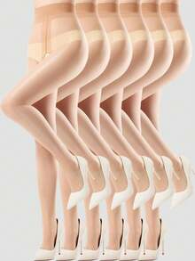 1/3/6 Pairs Women's Black Matte Sheer Thigh High Stockings Sexy High Waist Tight Leggings, Suitable For Formal Occasions/Nightclubs - Multicolor - View 15