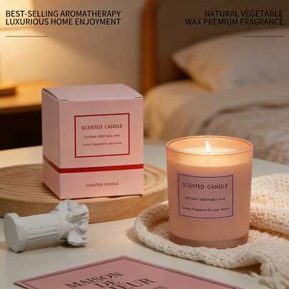 Best-Selling Angel Soothing Scented Candle, English Pear & Freesia Fragrance, Natural Soy Wax Long-Lasting Aroma Therapy, Bedroom Home Decor, Perfect Gift For Female Friends