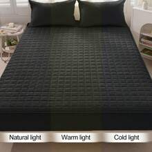 1 Waterproof Mattress Protector - Reusable Underpads, Solid Quilted Geometric Stitching Design, Thickened Durable Fabric, Suitable For Dorms, Camping, RVs And Hotels - Machine Washable, Mattress Waterproof, Camping Essentials, Modern Bed Cover - Random Color - View 2
