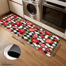 1pc Fruit Pattern Kitchen Floor Mat, Polyester Drainage Mat, Doormat, Floor Pad, Suitable For Kitchen, Living Room, Entrance, Balcony, Home Decor, Anti-Pollution, Coffee Shop, Bar, Holiday, Party, Bedroom, Pet Mat, Bathroom Decor, Room Decor - Multicolor - View 21