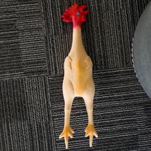 Large Dog Chicken-Shaped Latex Squeaky Toy - Durable Chew Toy For Giant Pets, Interactive Pet Teething Toy - Random - View 5