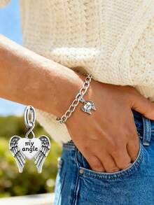 1 pieza Colgante de conejo con flor de primavera de plata de ley 925 minimalista y único, regalo de joyería delicada para hacer collares DIY para mujeres y hombres - Conjunto 1 - Ver 7