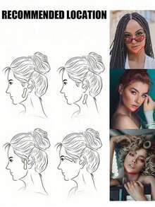 Parches de silicona sin olor para levantar y dar firmeza, portátiles y duraderos, esculpen instantáneamente el contorno en V, transpirables, adecuados para maquillaje de cosplay y maquillaje diario - Multicolor - Ver 4