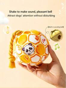 1 buah Boneka Kunyah Anjing/Kucing Tali Plush, Boneka Hewan Peliharaan Interaktif yang Tahan Lama dan Berbunyi - MultiWarna - View 5