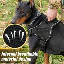 Un harnais en maille respirante conçu pour les chiens de taille moyenne et grande pour l'extérieur. Il est équipé de boucles à dégagement rapide réglables, d'une poignée supérieure renforcée et d'un bord réfléchissant, ce qui le rend idéal pour les promenades estivales en extérieur, la randonnée et l'entraînement quotidien. - Multicolore - Voir 2