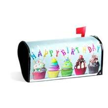 1pcs Red Cardinal Birds Spring Flowers Summer Sakura Magnetic Mailbox Cover MailWraps Garden Yard Home Decor For Outside Oversized-25.5" X20.8" - Multi37 - View 9