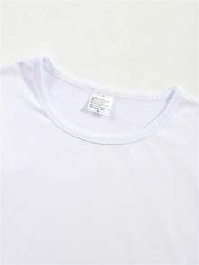 A Cute And Super Cool 1976 Graphic Print Crew Neck T-Shirt, Perfect For Women's Spring And Summer Casual Activewear. Adorable Animal Print, Fun Letter Print, Versatile Streetwear, Summer Outdoor Wear Or Everyday Wear, Daily Wear For Sweet Girls Or Students, Cool And Sweat-Free Summer Clothing - 白色 - 查看 6