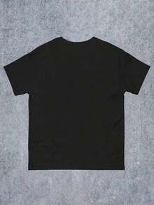 Camiseta para mujer con estampado de tipografía divertida de alienígenas "Glerp Glorp", para primavera - Negro - Ver 2