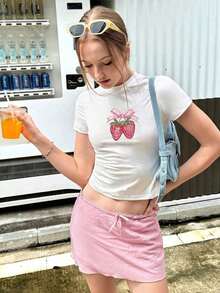 Camiseta de mujer con estampado de lema de tortuga Y2K "RECUERDOS DE SURF MALIBU ATRAPAR OLA SIESTA PLAYA" Gráfica de camisetas informales para mujer - Blanco 2 - Ver 3