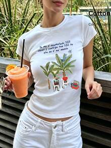 波多黎各Bunny 「DtMF」趣味青蛙獨特印花，派對裝束，閨蜜裝，度假服飾，休閒運動裝，優雅上衣，女士運動裝,頂部女裝，促銷女裝，男女同款，青少年裝、基礎款T卹，夏季女裝，柔軟舒適，夏季、春季、節日、生日派對、派對、海灘、婚禮、畢業典禮、健身房、優雅、休閒、假期、運動、正式、 y2k、鄉村、商務、亮片、褶邊、波點、流蘇、花卉、圖形、豹紋 sudaderas de mujer，su daderas de mujer invierno，sudadera，ropa invierno de mujer，vestiti，winter，polar mujer，forro polar，capucha，sudadera navidad，weihnachten，hoodie，oberteile - 白色4 - 查看 4