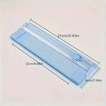1pc A4 Paper Cutter, Compact & Portable, Sliding Guillotine Trimmer, Bi-Directional Cutting For Paper, Photos, Copies, Stationery, With Scale - 1pc - View 14
