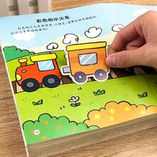 Sách dán hình cho trẻ nhỏ, đồ chơi giáo dục sớm thú vị cho trẻ từ 3 tuổi trở lên, bộ dụng cụ thủ công gia đình vui nhộn, đồ chơi du lịch và phát triển kỹ năng vận động tinh, học tập sớm vui vẻ, hoạt động giờ yên tĩnh, hoạt động trong lớp học, quà tặng tiệc tùng, đồ dùng giáo dục, quà sinh nhật Giáng sinh, quà nhét vào tất. - 1 Cuốn Sách Ngẫu Nhiên - Xem 5
