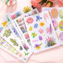 Set Hadiah Perencana Bunga Musim Semi, Stiker Bunga Musim Semi Edisi Terbatas, Set Hadiah Buku Catatan Bahan Tanaman, Buku Catatan Catatan Cepat - 1 Set - View 7