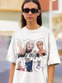 1 Piece Kiss My Ace Retro Graphic Sweatshirt, Women's 1940s Vintage Tennis Sweater, Funny Tennis T-Shirt, Gift For Tennis Lovers, 180g 100% Cotton - 白色 9 - 查看 11