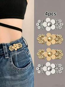 4 chiếc đai nịt eo định hình dáng người, có nút cài, không gây xước, không cần may. - Nhiều màu - Xem 9