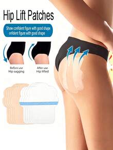 1-50pcs Thigh Lift Tapes, Instant Firming & Lifting For Legs (Thighs & Buttocks), Invisible Anti-Chafing Thigh Tapes, Thigh Lift Glow Patches, Anti-Friction Leg Tapes, Transparent Invisible Anti-Chafing Thigh Bands, Leg Patches, High-Quality Transparent Anti-Friction Body Tapes, Suitable For Inner Thighs, Abdomen - Multicolor - View 1
