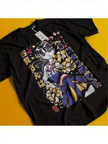 Camiseta Casual de Anime para Niños con Cuello Redondo,  Super -  Camiseta Negra para Hombre Cómoda, a la Moda, Diseño Creativo, Adecuada para Salidas de Verano, Camisetas de Fiesta de Festival, Varios Días Festivos Y2k Camiseta Camisa De - Blanco - Ver 1