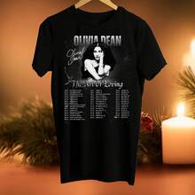 Olivia Dean T-Shirt Design - Black - View 1
