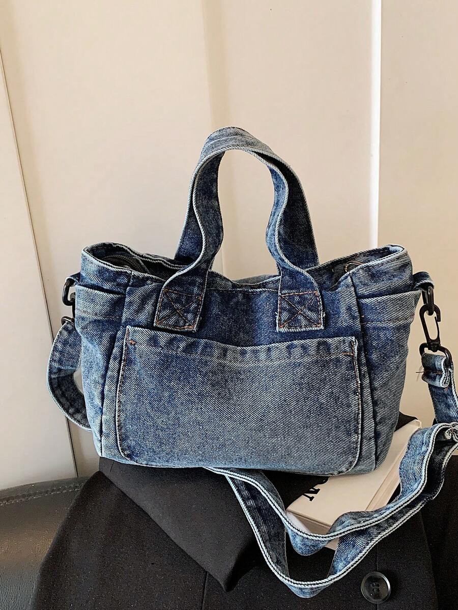 1pc Small Crossbody Bag, Shoulder Bag, Handbag, Multi-Purpose Compact Bag Suitable For Outing, Travel, Shopping, Vacation, Can Fit Smartphone - Navy Blue - View 1