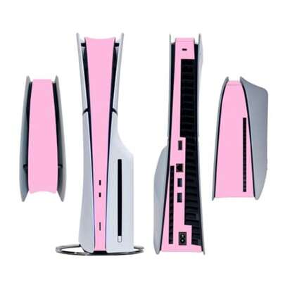 Side Sticker For  Slim Disc Console Centre Skin Console Skin Decal Vinyl Decal Light Pink