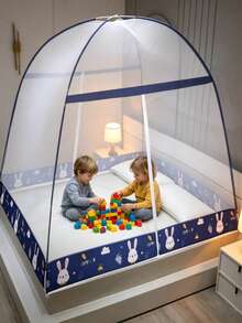 Cartoon Pattern Children's Mosquito Net, Summer Mosquito Repellent Essential, Suitable For Indoor Reading And Playing, Comfortable Breathable Material, Fits Most Bed Types - Cartoon Mosquito Net - View 6