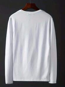 CHICLY19 Mujeres EE.UU. Bandera Largo Manga Camiseta Patriótico EE.UU. Carta Gráfico Tee, Informal Cuello redondo Superior, Estadounidense Bandera Inspirado Imprimir Camisa Suelto Ajuste Suave Tela Superior, 4º De Julio Independencia Día Conjunto de ropa EE.UU. Orgullo Informal Desgaste, Minimalista EE.UU. Diseño Tee, Cómodo Todos los días Largo Manga Camisa Estadounidense Estilo Patriótico Ropa, vestimenta Simple EE.UU. Bandera Gráfico Superior, Informal Vacaciones Conjunto de ropa Para Mujeres-Vintage Calle Estilo Unisexo Suelto Algodón Corto Manga Tripulación Cuello Camiseta 100% algodón puro - Blanco - Ver 4