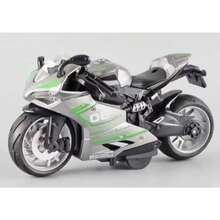 Miniature Diecast Motorcycle Toy For Children And Collectors With Sound, Light, And Friction - Mot 06 - View 1