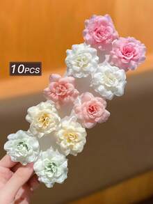 Bộ 10 kẹp tóc hoa Hawaii kiểu Bohemian dễ thương và thanh lịch, thích hợp cho bãi biển, phụ kiện đi biển, phụ kiện tóc nữ, quà tặng nữ, du lịch, tiệc tùng, kẹp càng cua, kẹp tóc cá sấu. - Nhiều màu - Xem 5