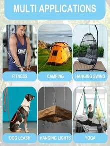 Heavy Duty Iron Quick Link Chain Connector, Screw Lock Safety Ring For Hammock, Swing Set, Dog Leash & Outdoor Camping - A - View 3