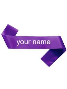 1pc Customized Text Satin, Personalized Slogan Ribbon, Customized Text Party Ribbon, Customized Logo Text Personalized Ribbon, Bride-To-Be Ribbon, Bachelorette Party Ribbon, Pageant Birthday Customized Ribbon, Customized Bride Ribbon, Bachelorette Party Favor, Party Favor, Personalized Gift, Wedding Party, Bridesmaid Proposal Gift, Forever Love, Photo Props, Graduation Gift - Multicolor - View 21