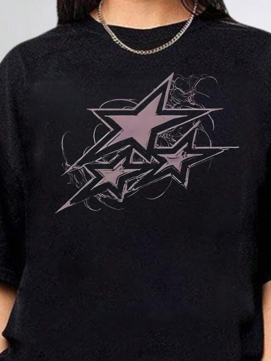 Camiseta unisex de manga corta, estilo Y2kGráficoCamisetaLindoy2kCamisas,UnisexoAdultoGrungeAños 2000Camisas,LindoCamisetasRegalosParaElla,De modaCamisas,RetroY2kJugadores de camisetashombre, , , Dazymujer,romwehombres, bohochic,maestrasregalos,camisetaparaconjuntos de mujercon curvasparamu,y2k, - Negro - Ver 1