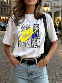 Dam-T-shirts - Vitt - Visa 4